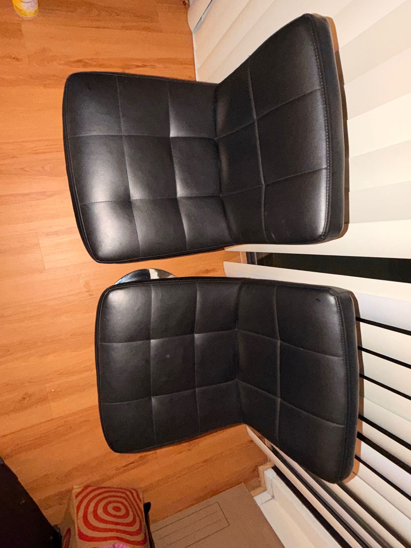 Set of 2 Adjustable Bar Stools – $90