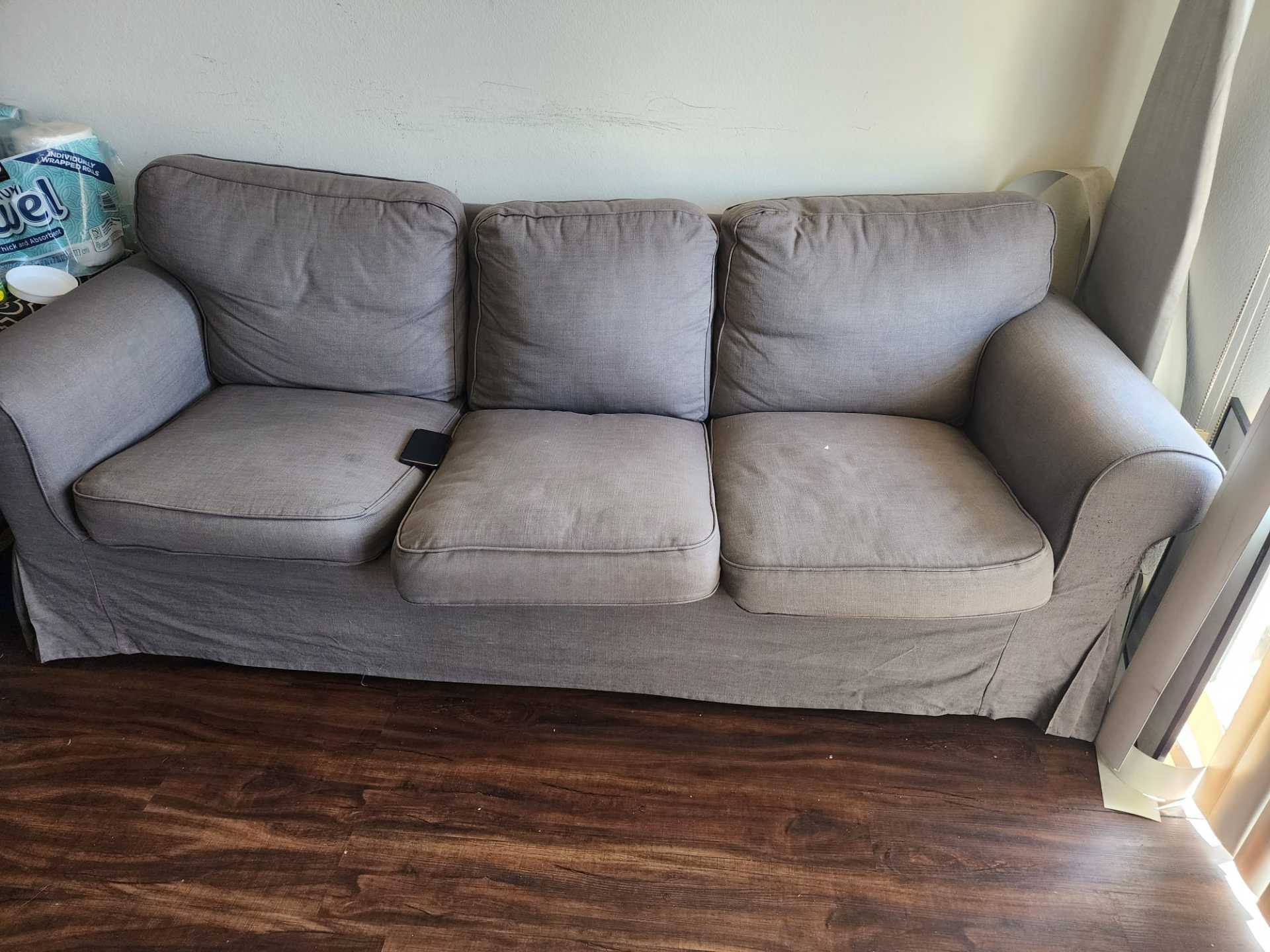 3-Seater Sofa – Spacious and Comfortable – $80