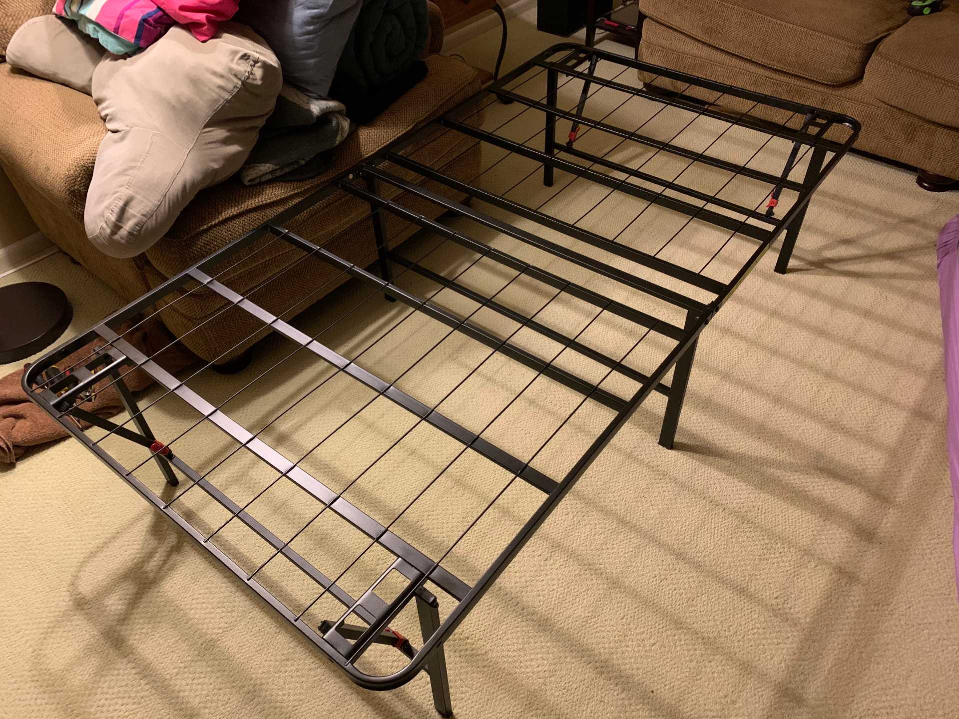 BedFrame Twin Size ( 74.6"L x 37.6"W x 14"H ) 