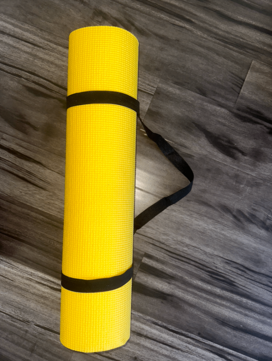 Yellow Yoga Exercise Mat