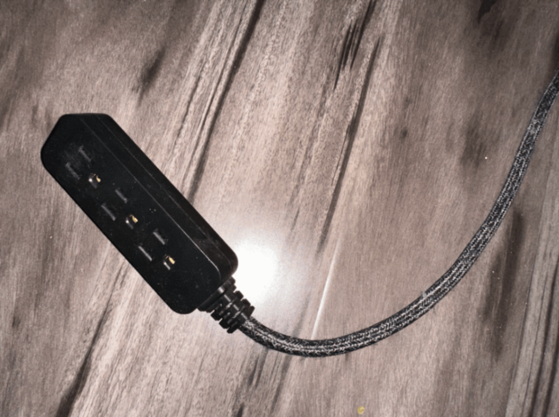 Black Long Extension Cord